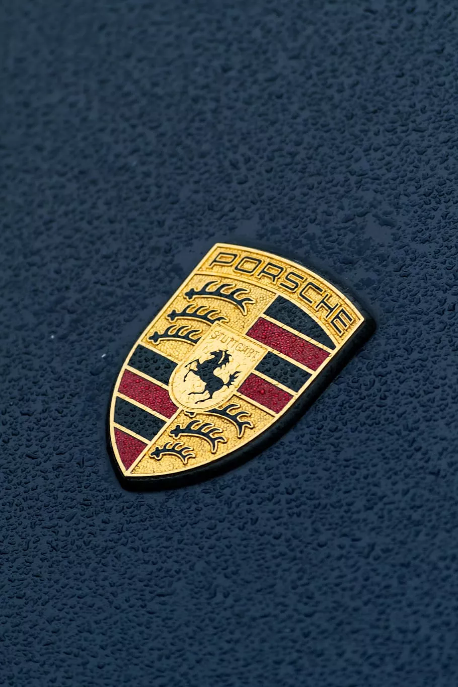 2048x2732px. free download. HD wallpaper: Porsche emblem, trademark, logo, symbol, badge, woven, arrow