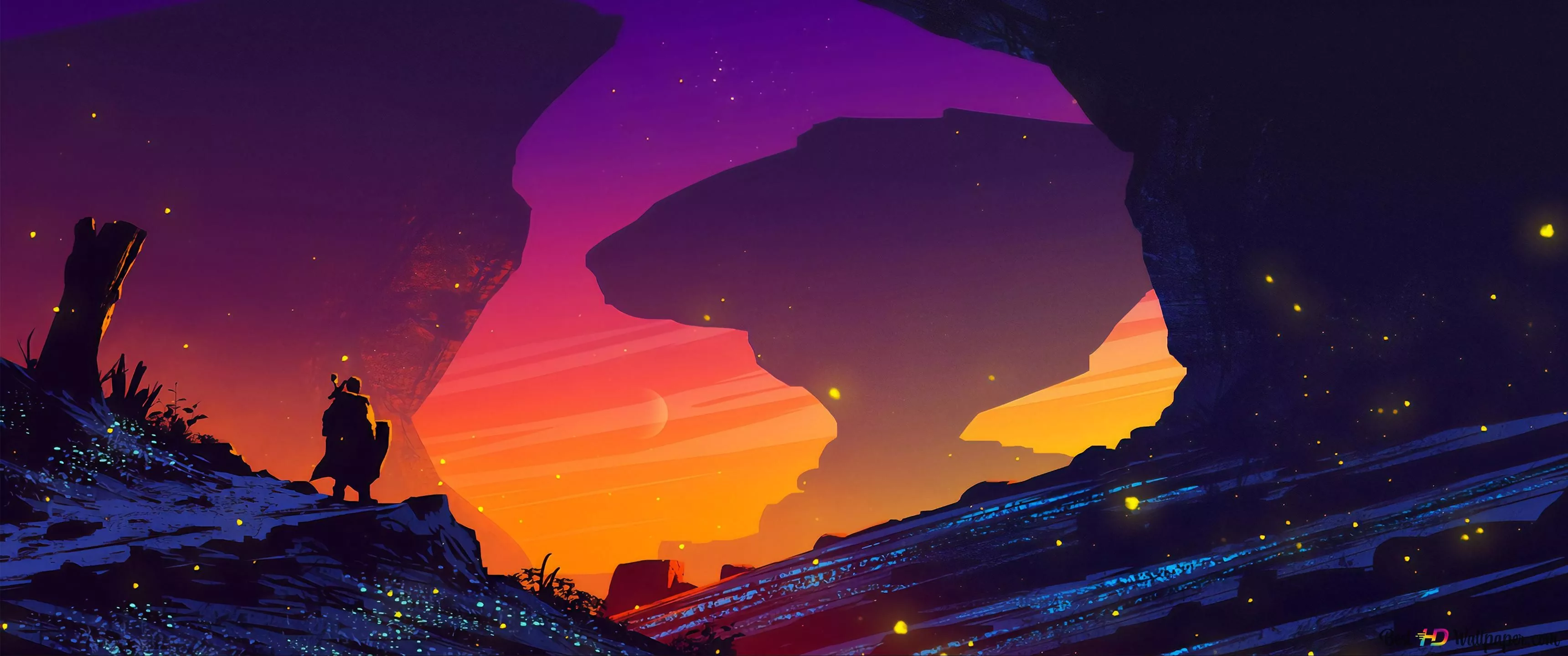 Night Scenery Fantasy 4K wallpaper download