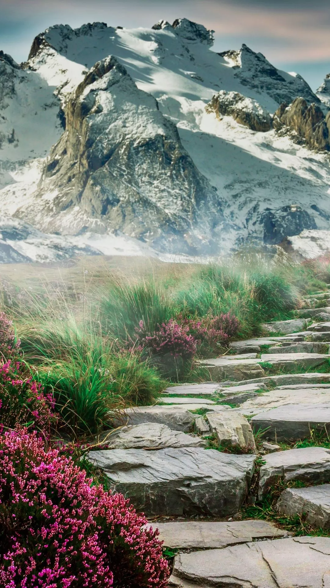 Mountains Wallpaper 4K, Path, Hill