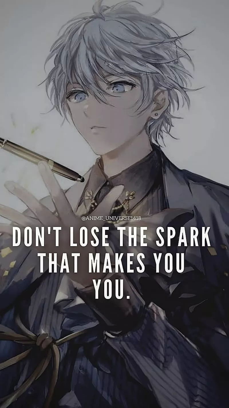 Anime Quotes, don t lose, quotes, HD phone wallpaper