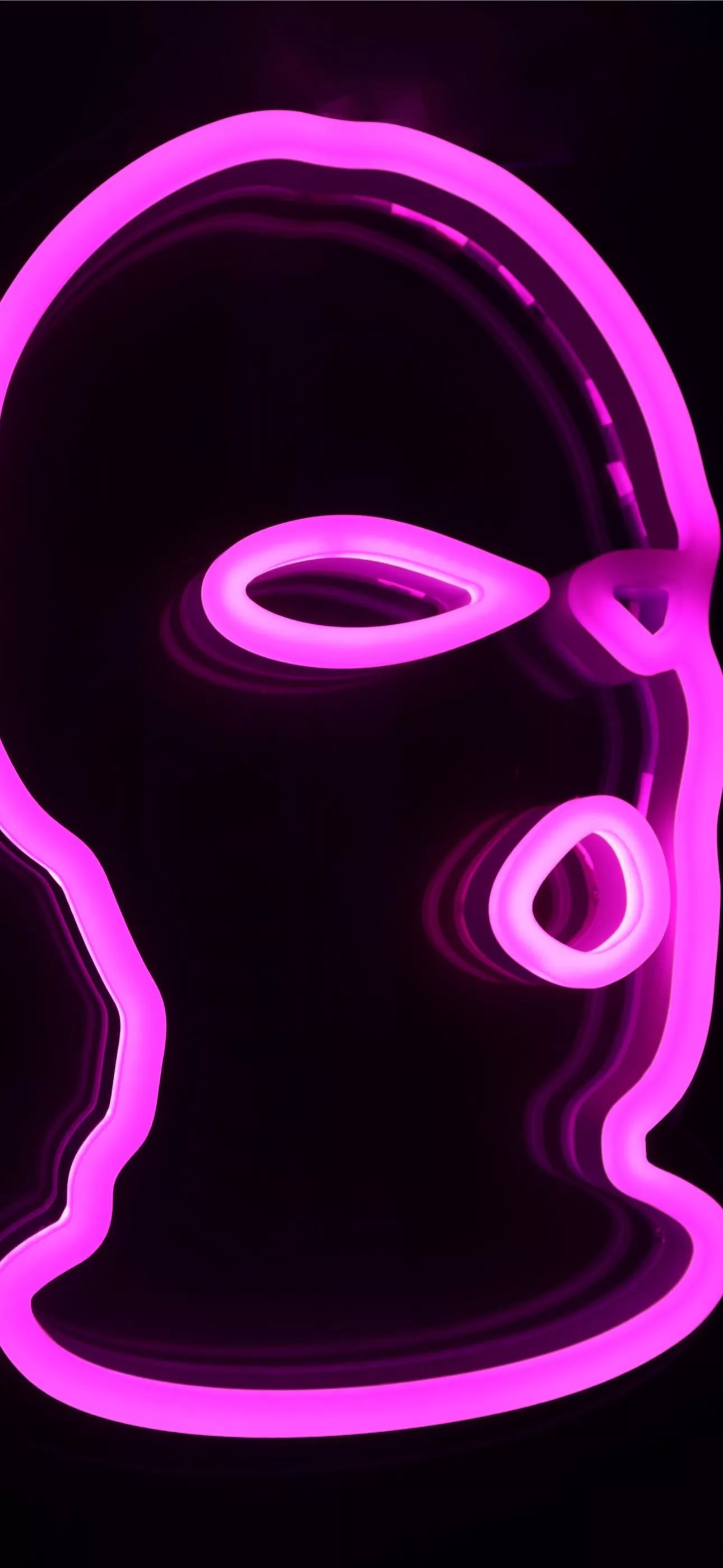 black and pink mask iPhone Wallpaper Free Download