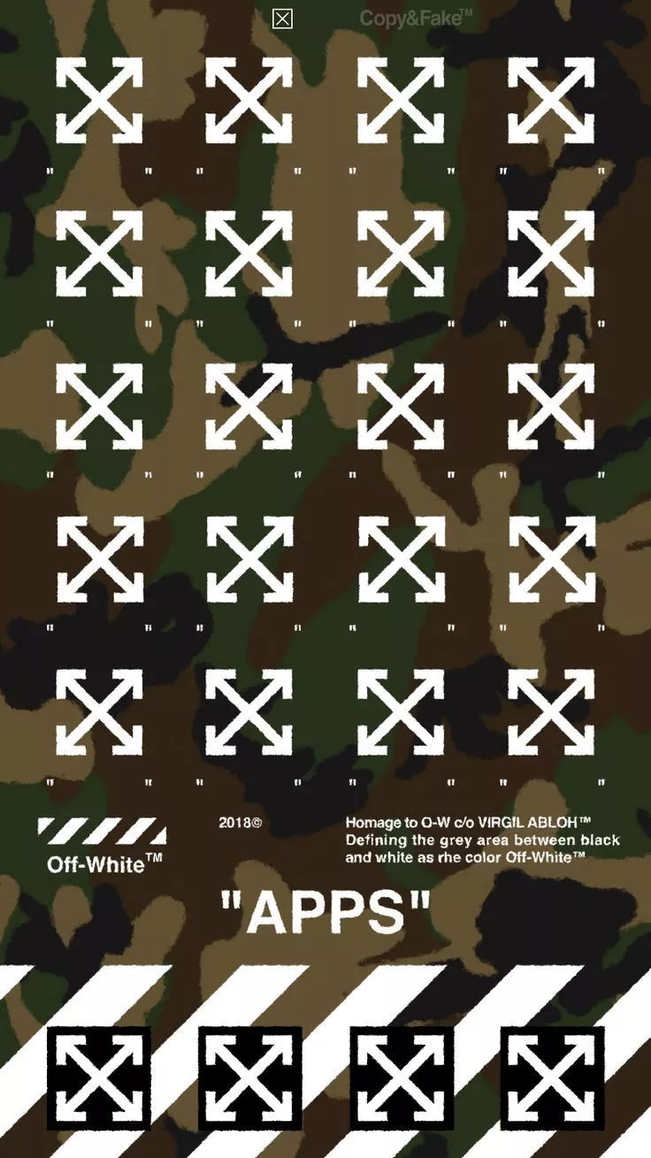 Off White™ Wallpaper CAMOUFLAGE
