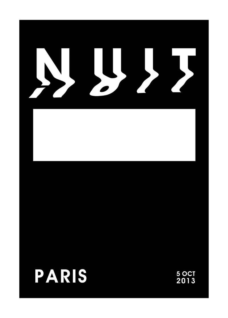 Nuit Blanche posters - Behance