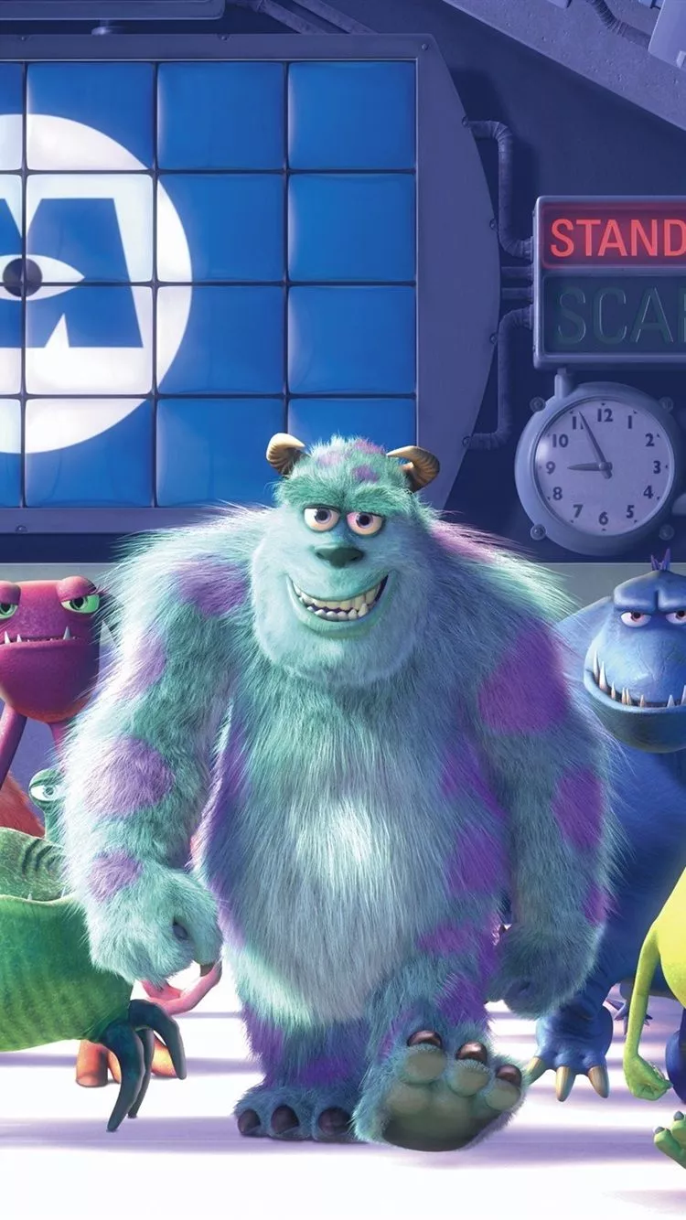 Monsters Inc., cartoon movie 750x1334