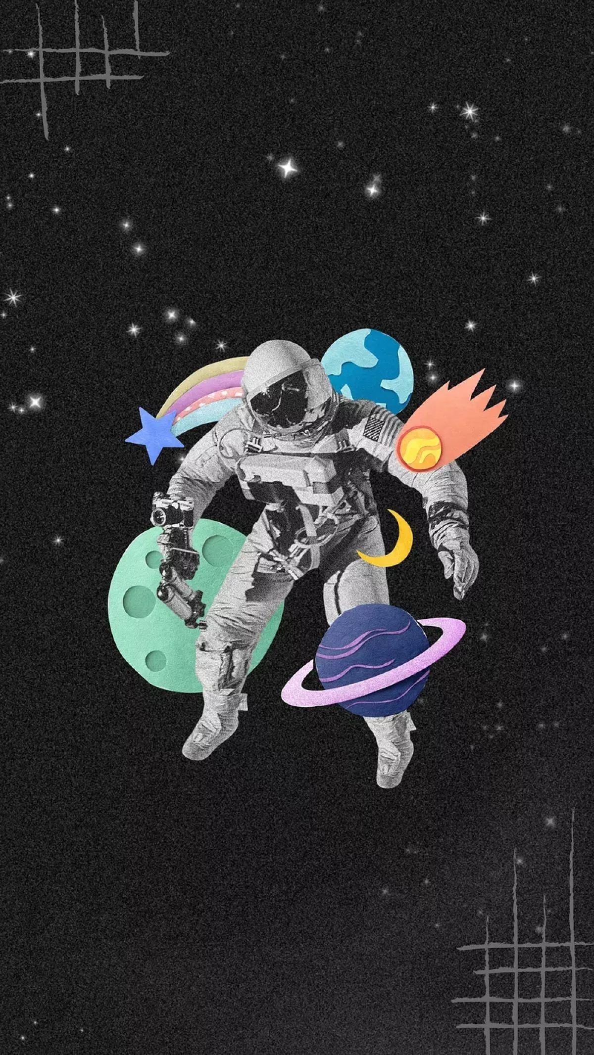 Free HD Unique Astronaut Digital Wallpaper