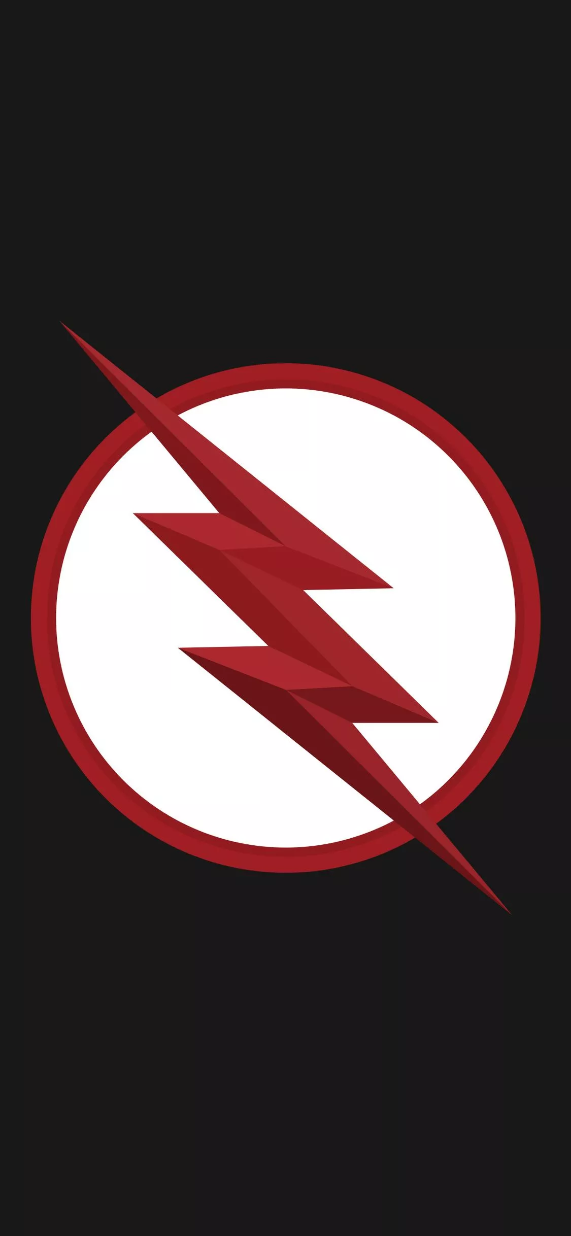 Flash Logo Minimal Black 4k