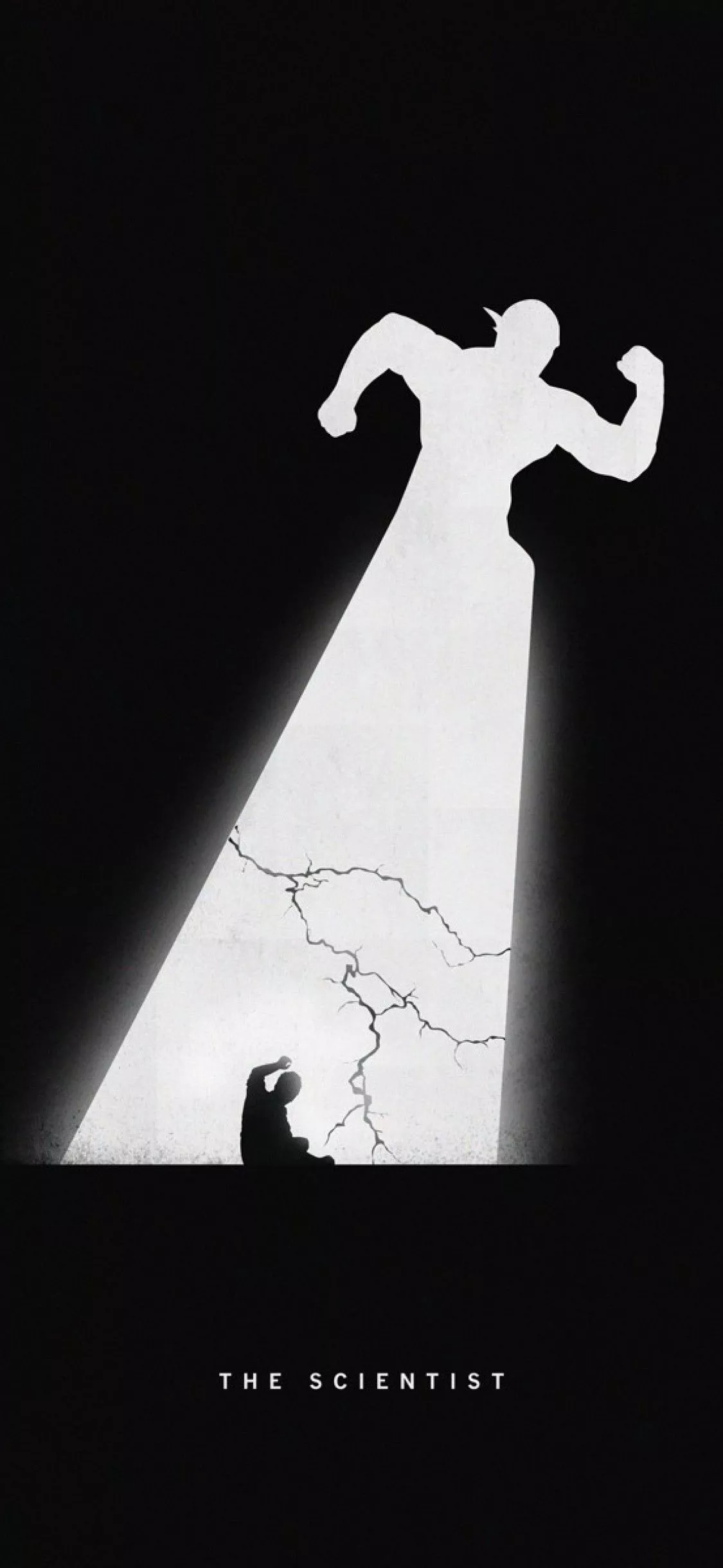 Superhero Silhouette Black Background