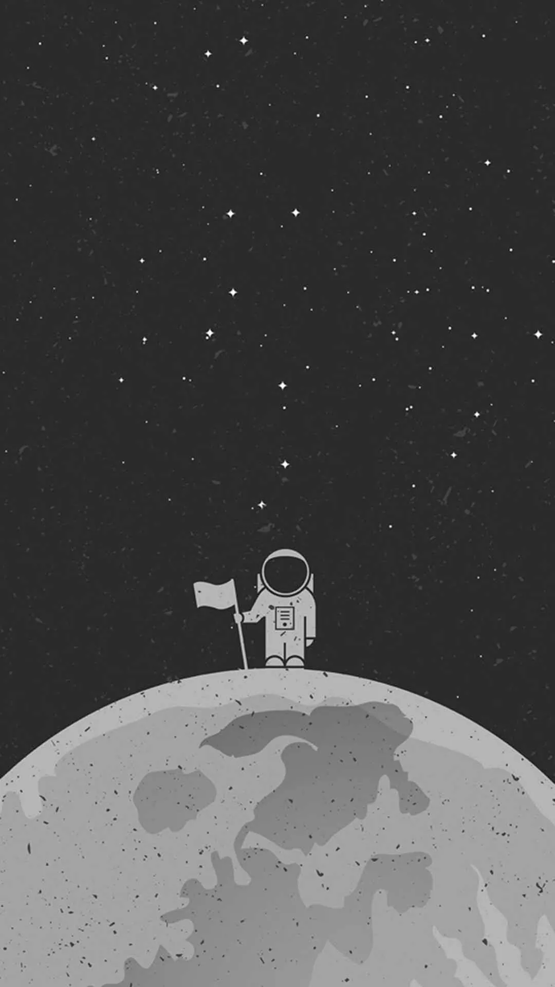Astronaut Drawing Dope iPhone Wallpaper