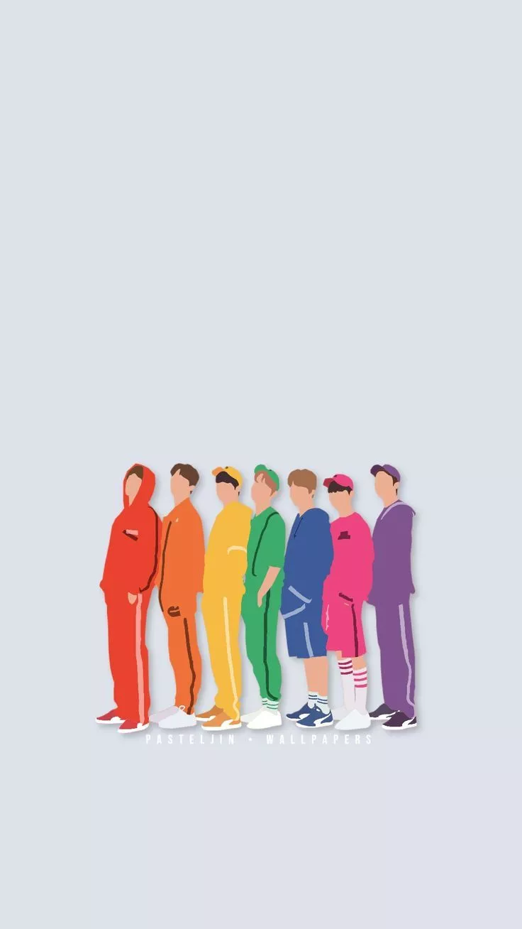 bts minimalistic wallpaper