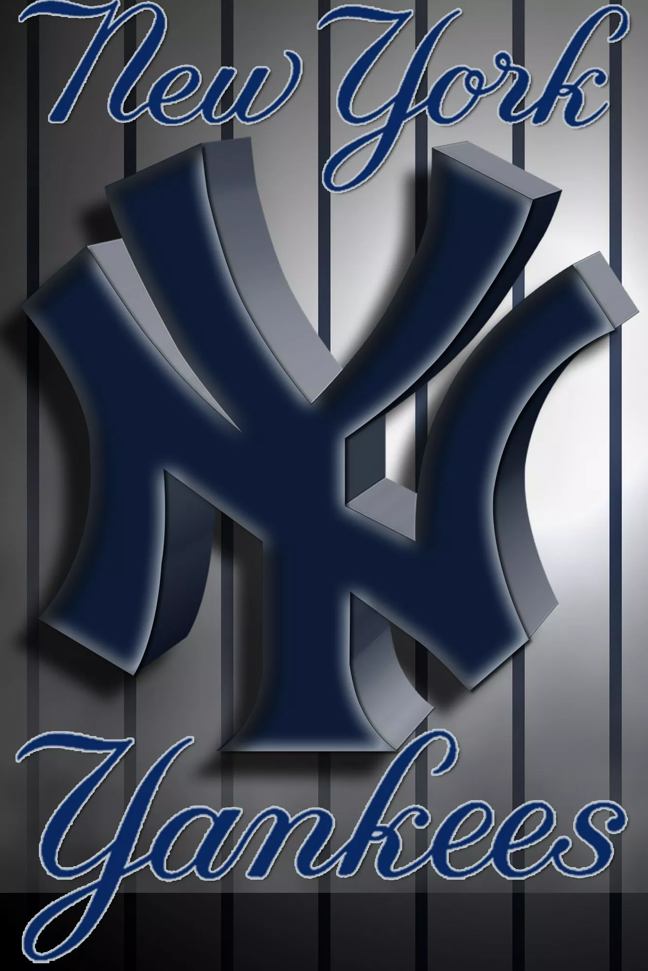 New York Yankees 3D Logo Wallpaper