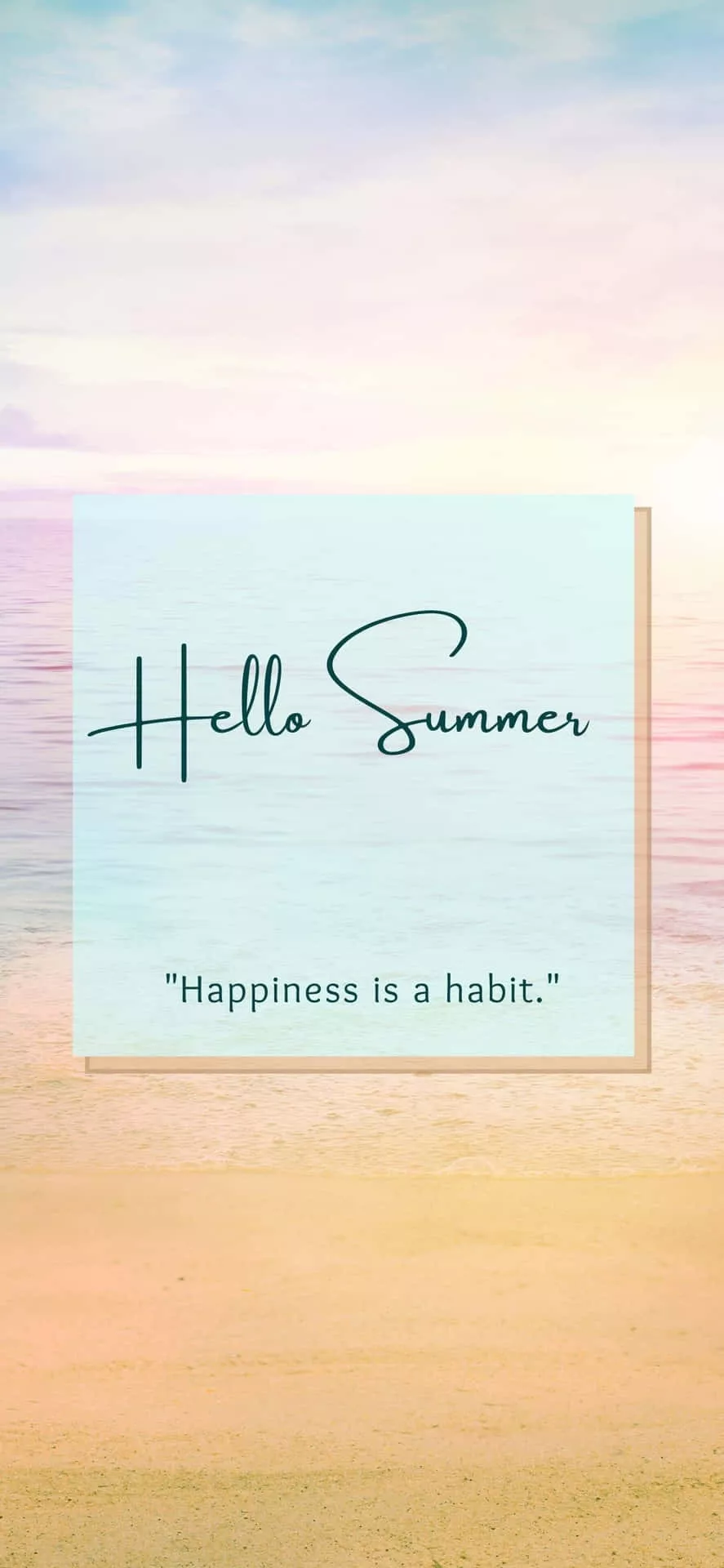 Quote iPhone X Summer Background