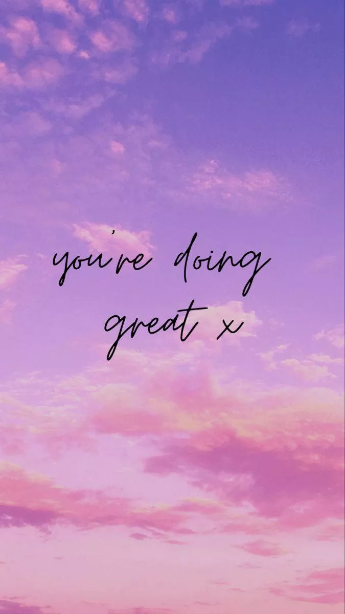 Motivational Quote Purple iPhone