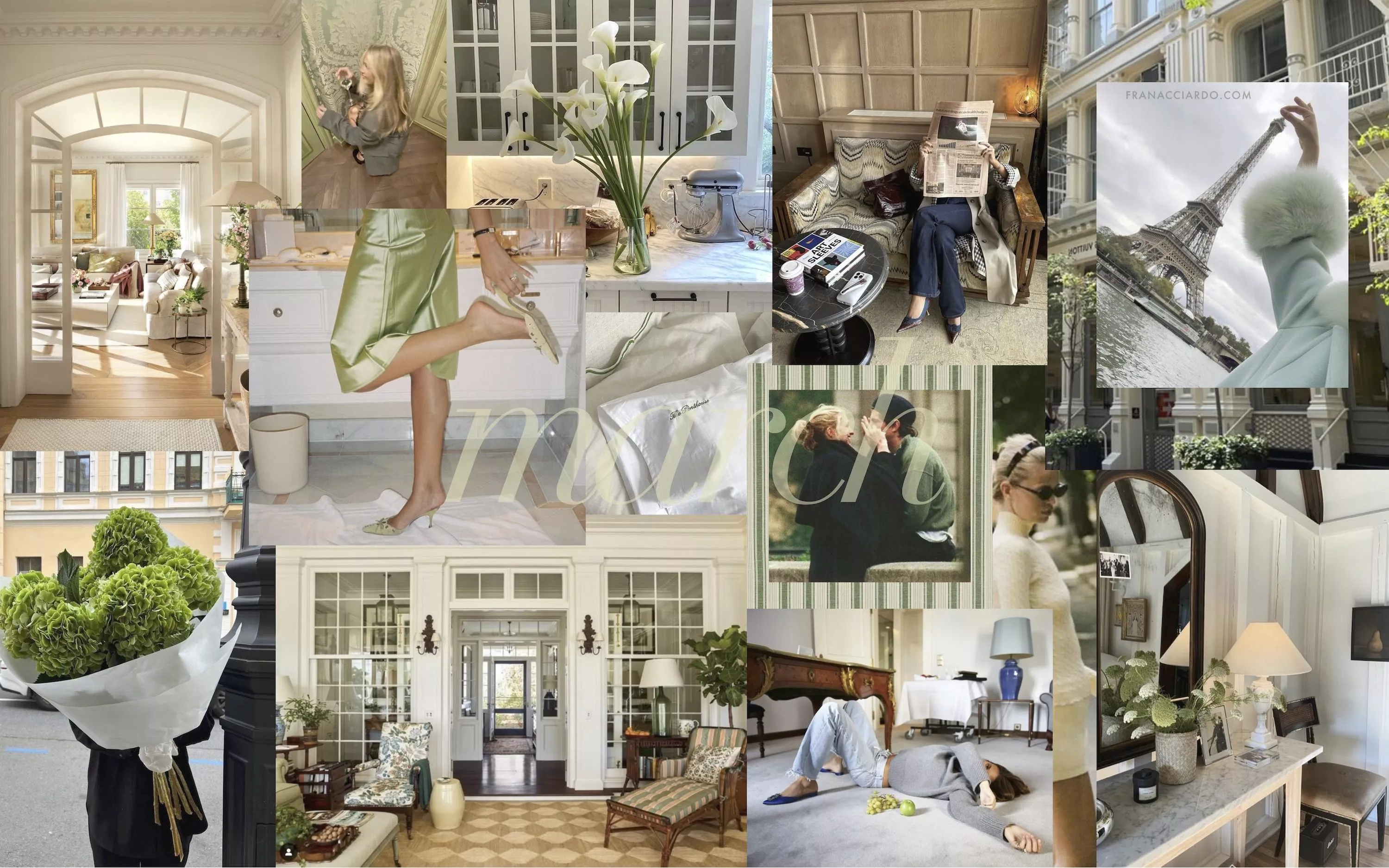 March 2025 Moodboard Desktop & iPhone