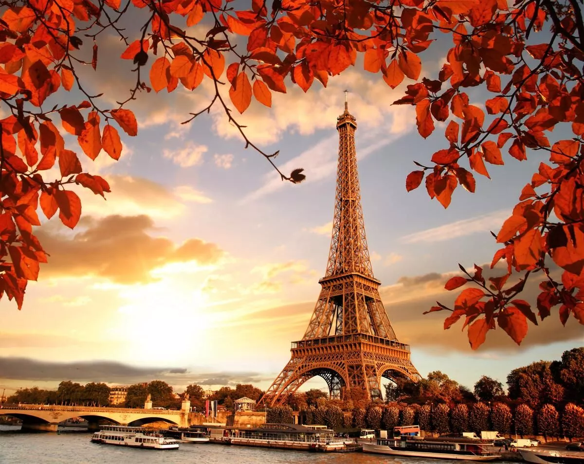 Wallpaper autumn France city