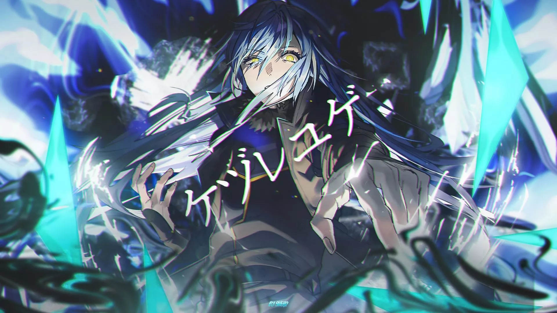 blue, blue hair, Japanese, anime boys
