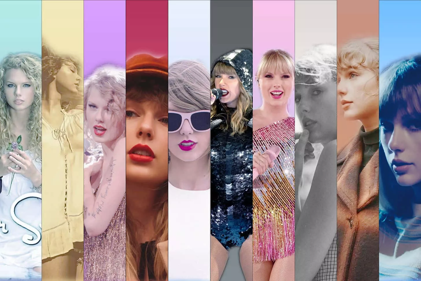 Download Taylor Swift Evolution Collage
