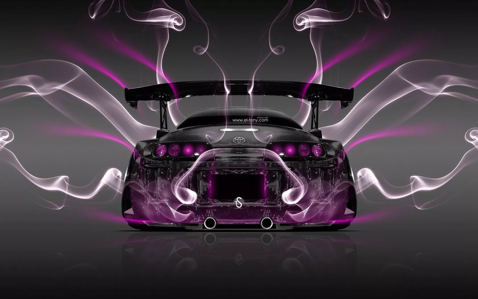 Purple Energy Toyota Supra Desktop
