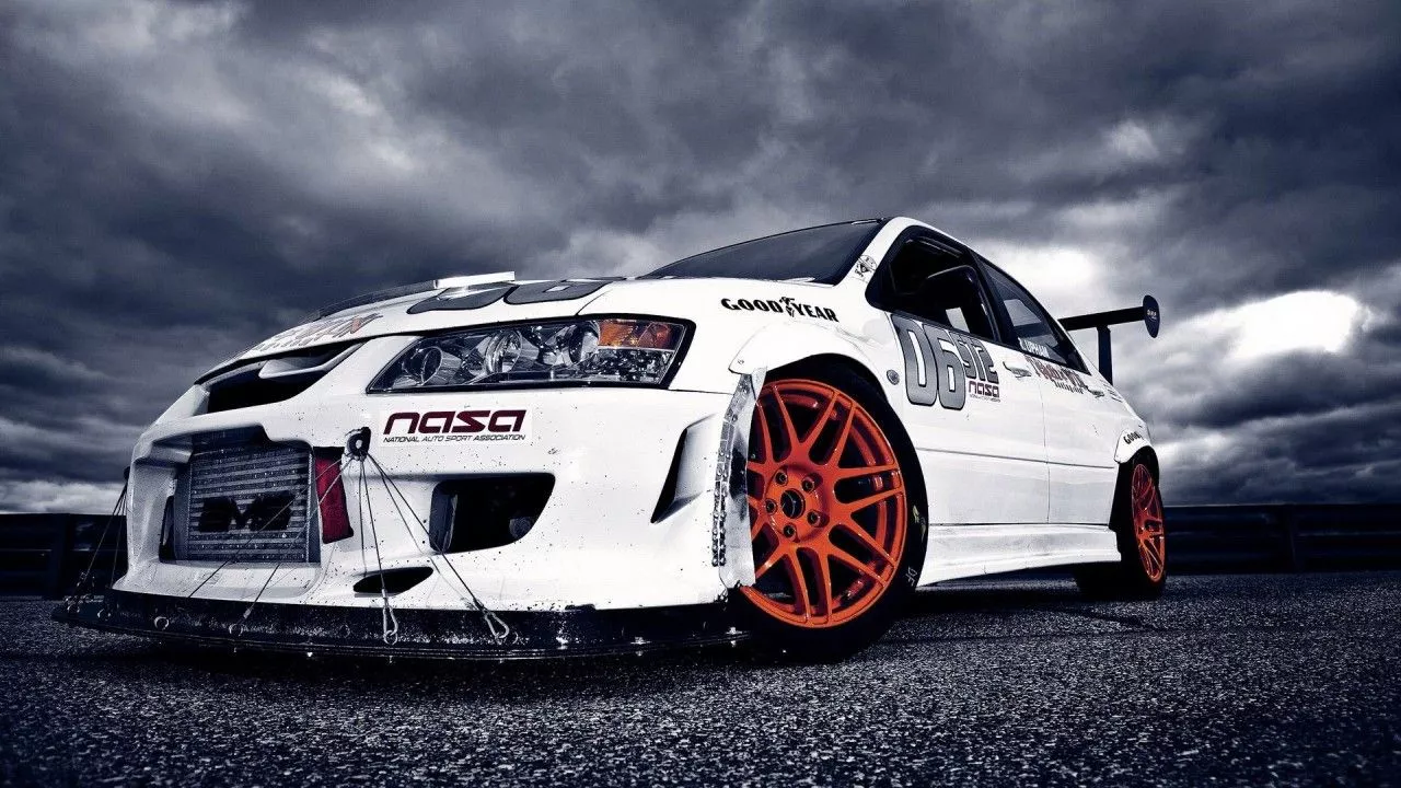 White Evo X JDM Car HD JDM Wallpaper