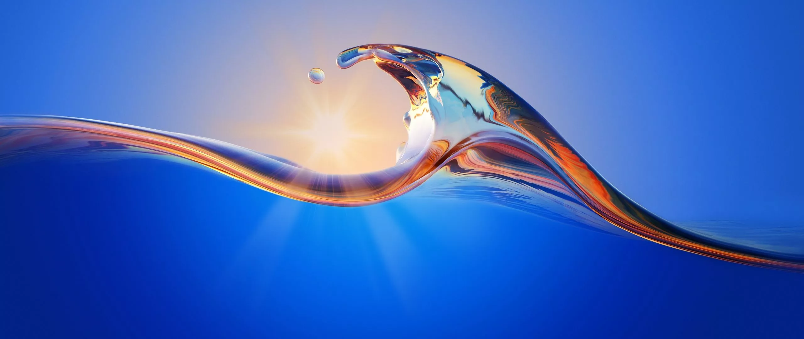 Ocean Waves Wallpaper 4K, Sunlight
