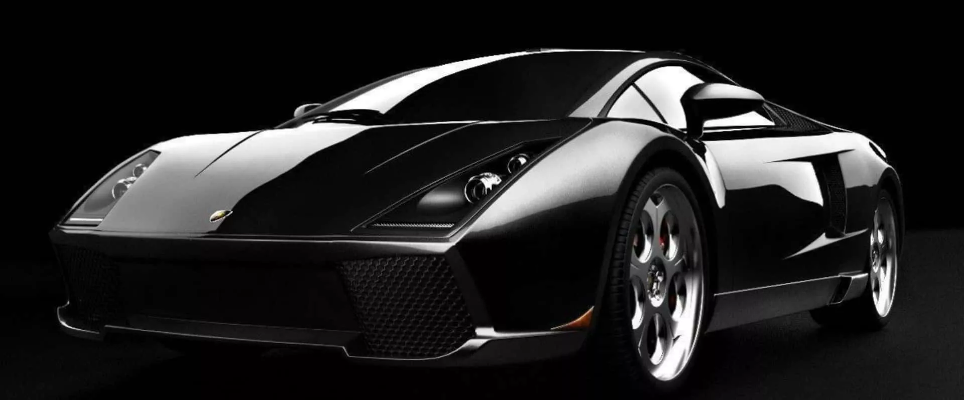 Car Is Shown In A Dark Background
