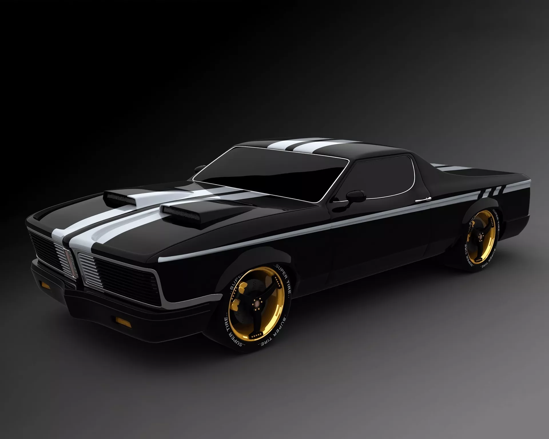 Vintage Muscle Car HD Wallpaper