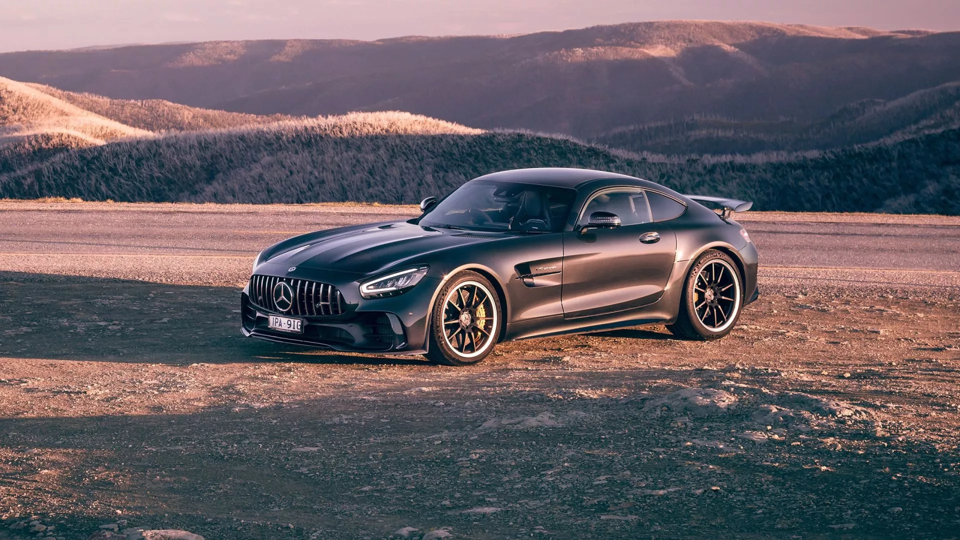 Black Car Mercedes AMG GT R