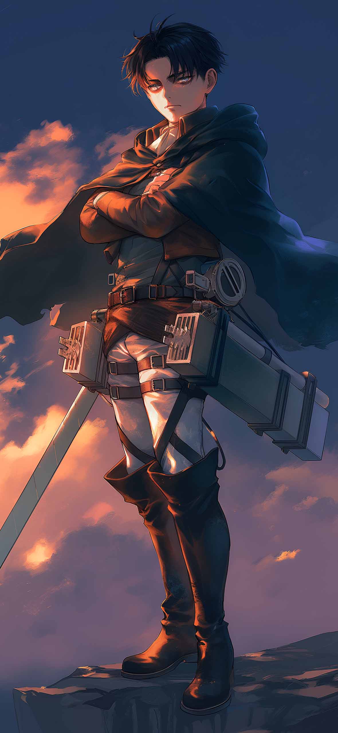 Levi Ackerman Tap to Switch Wallpaper