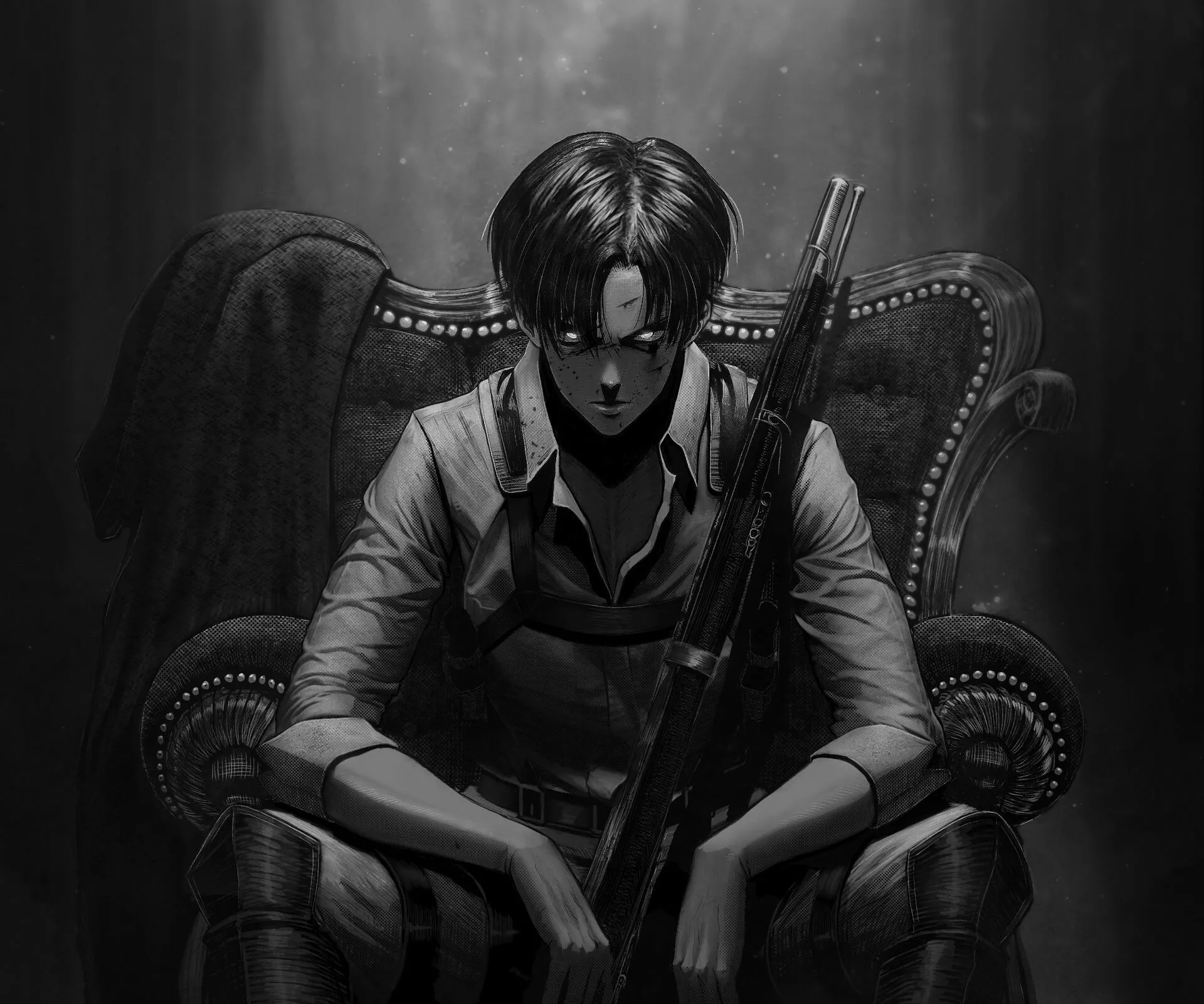 Levi Ackerman HD Attack On Titan Art Wallpaper, HD Anime 4K Wallpaper, Image and Background