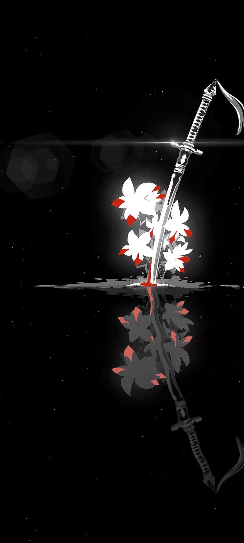 Katana, Dark Katana, HD phone wallpaper