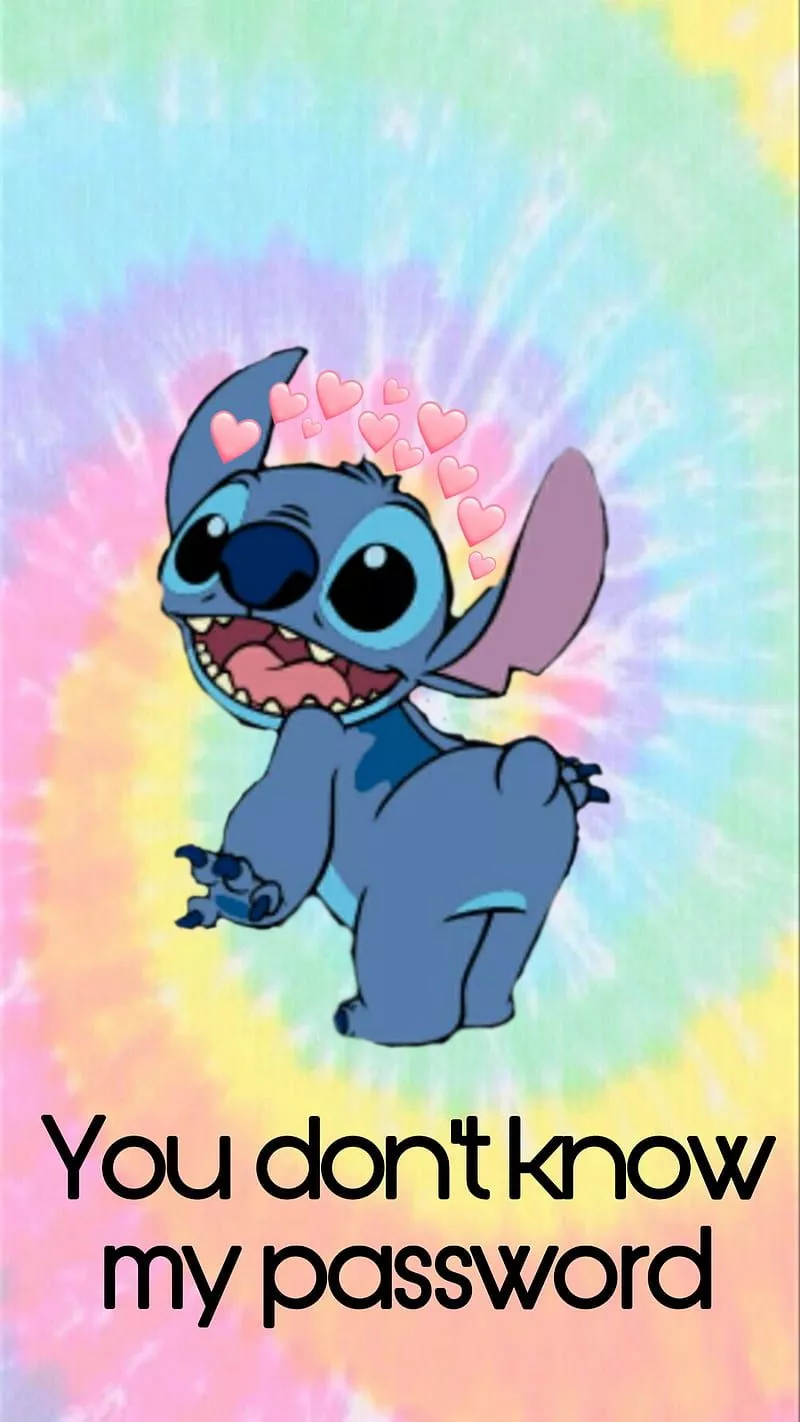 Stitch, lock screen, HD phone wallpaper