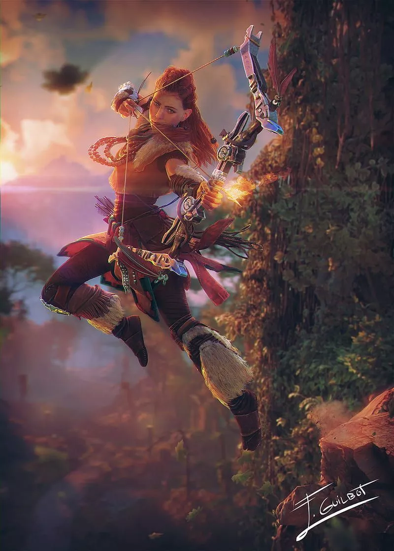 Aloy, horizon, zero, dawn, HD phone wallpaper