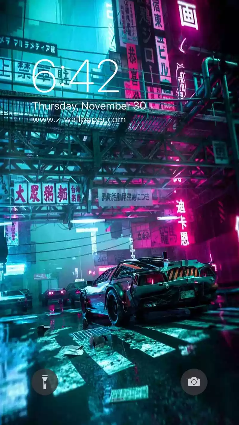 Cyberpunk Mobile Phone Wallpaper