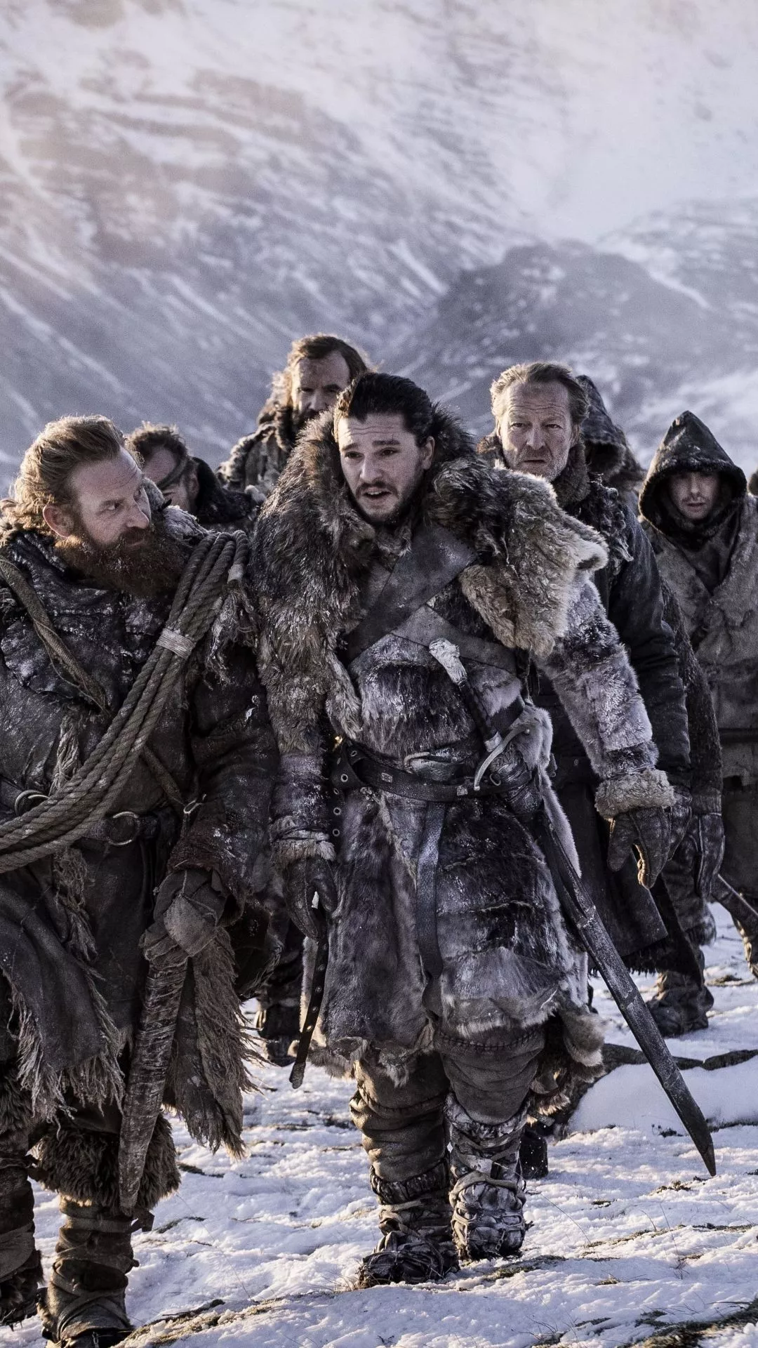 Jon Snow, Iain Glen, Jorah Mormont