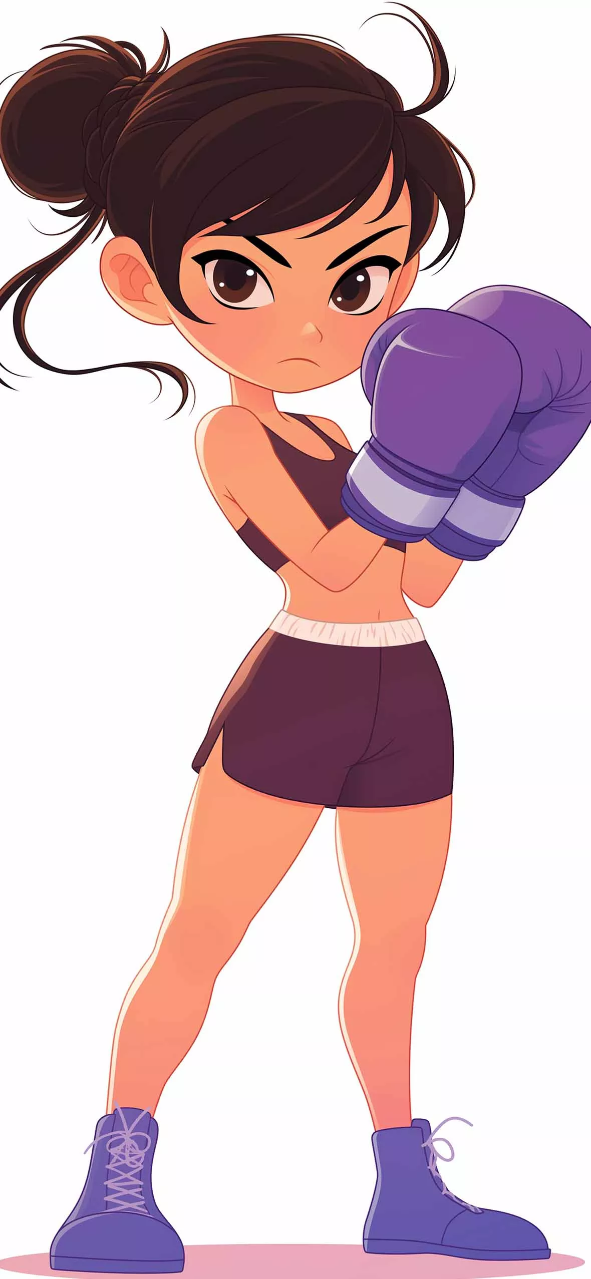Strong Girl Boxing Wallpaper Adorable
