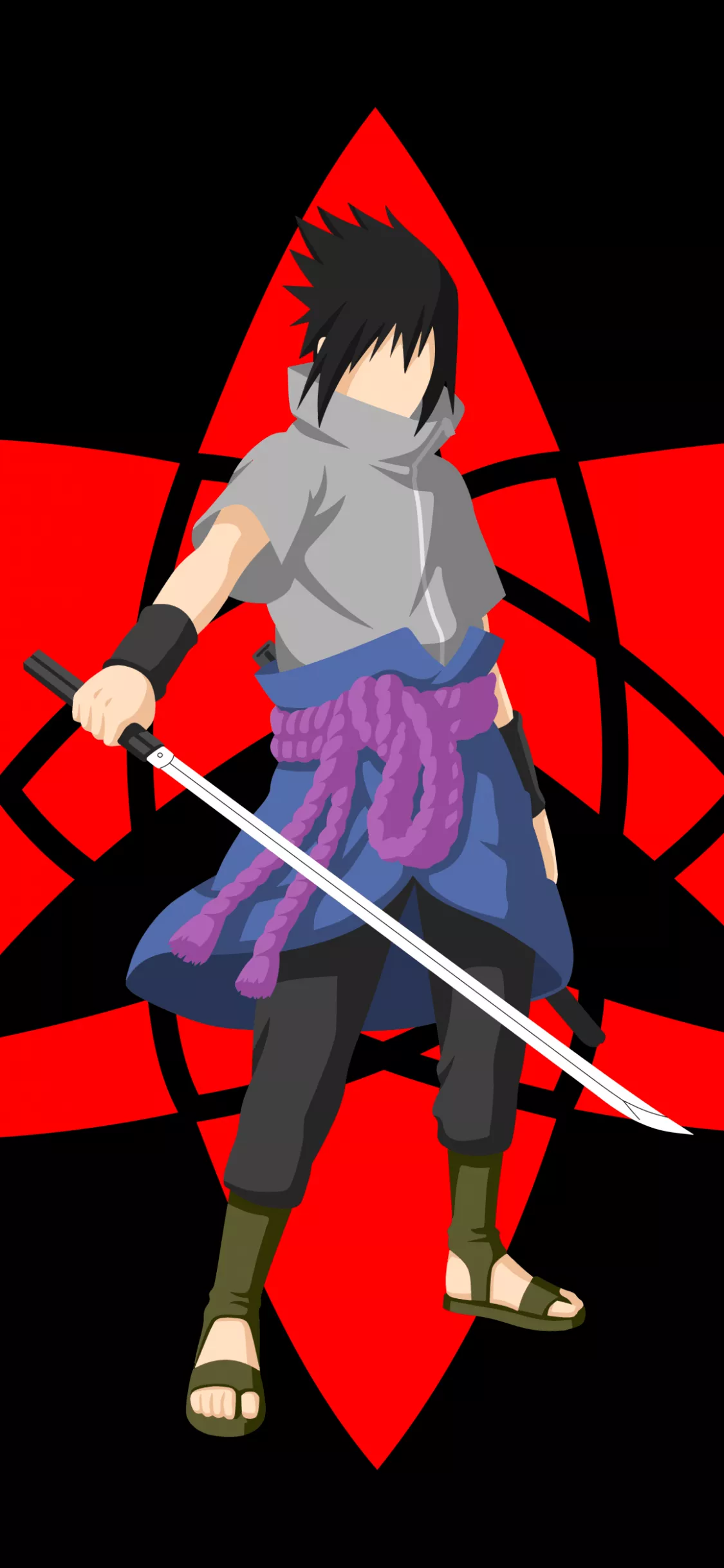 Sasuke Uchiha Wallpaper 4K, Mangekyo