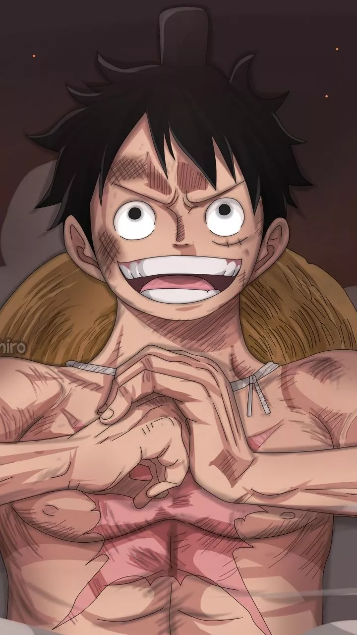 Mobile wallpaper: Monkey D Luffy, One