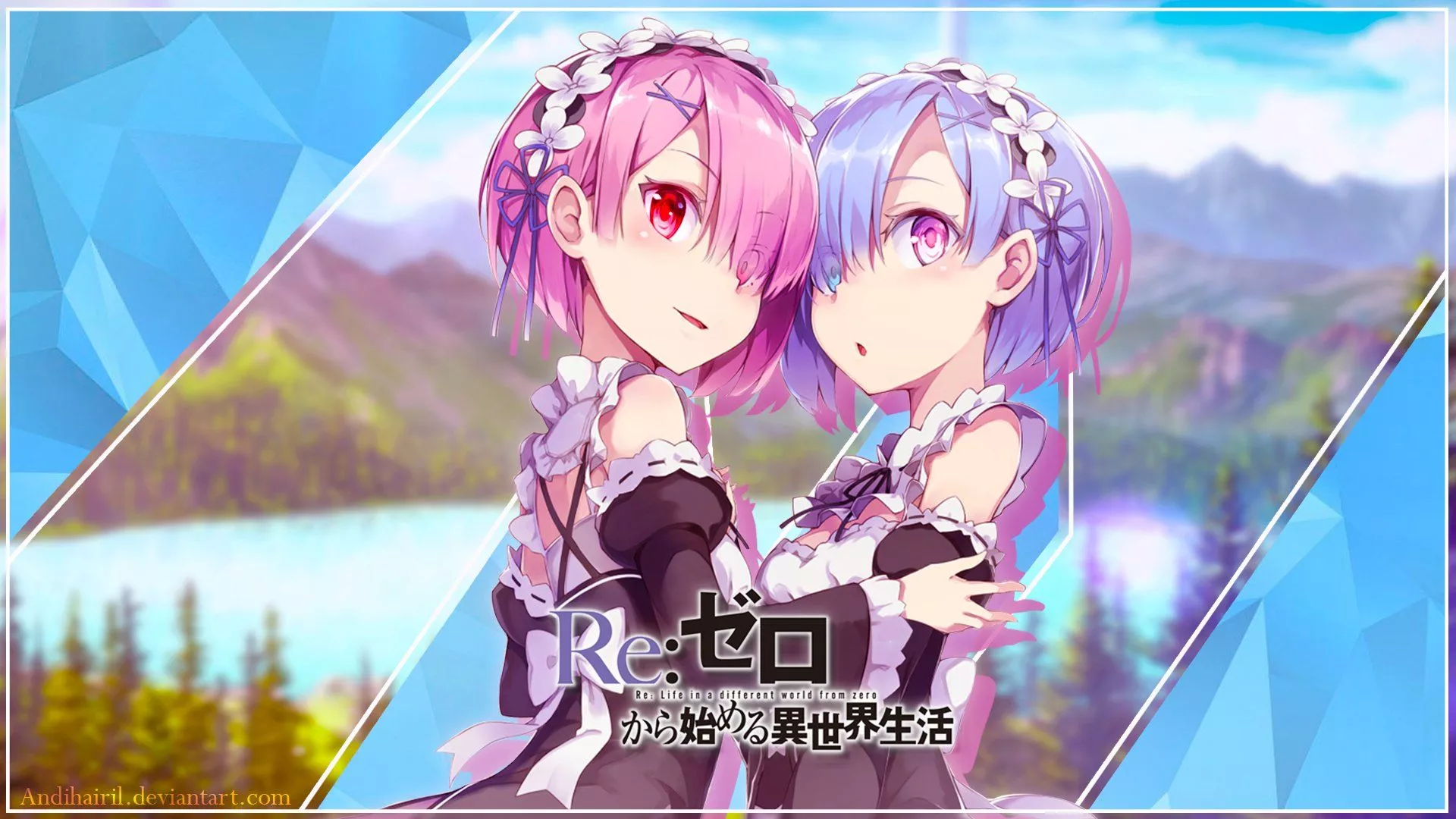 HD Wallpaper of Ram and Rem from Re