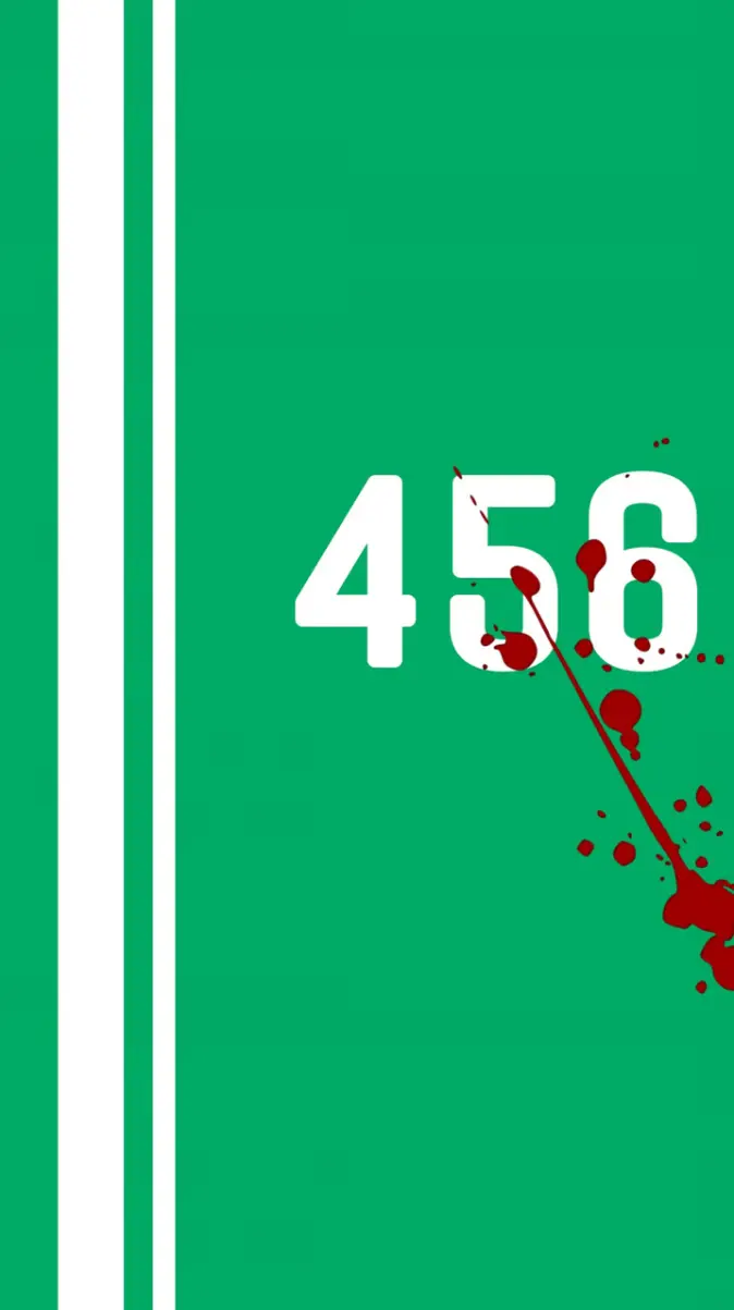 Player 456 squid game wallpaper