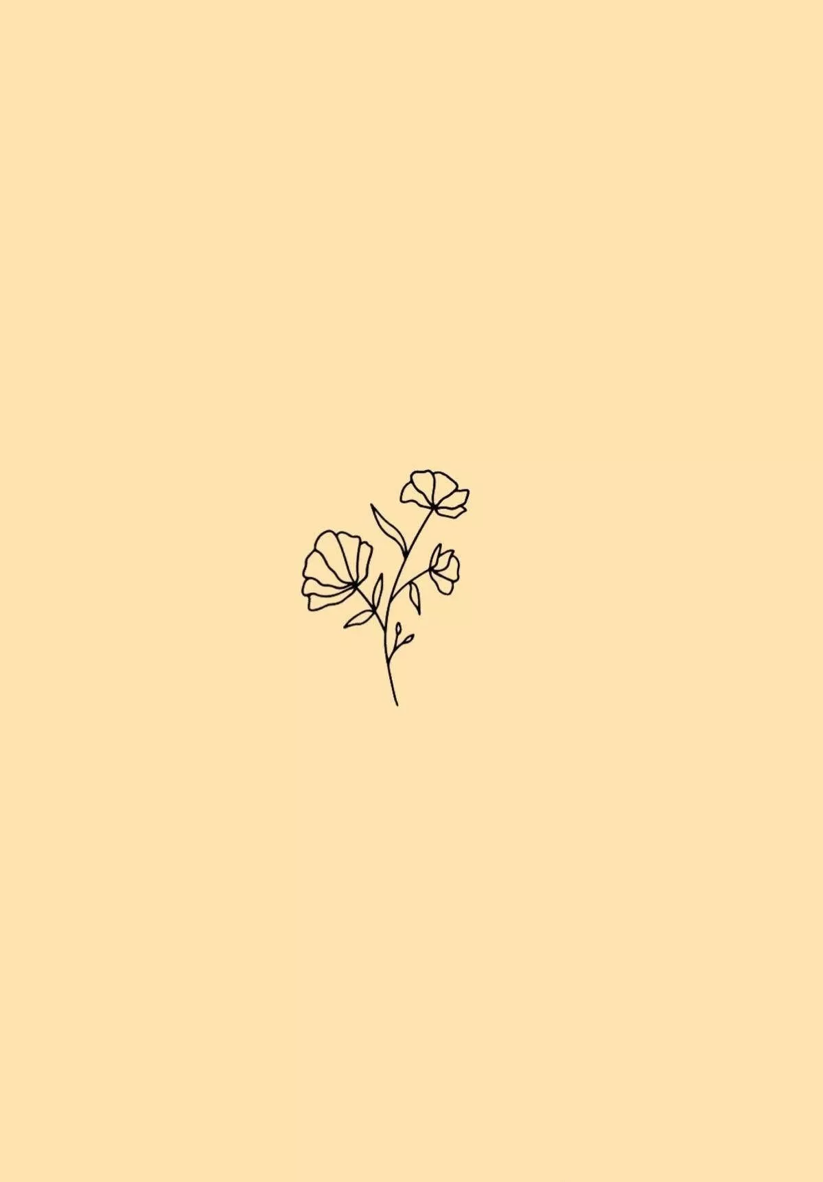 Minimalist Aesthetic Flower Patterned
