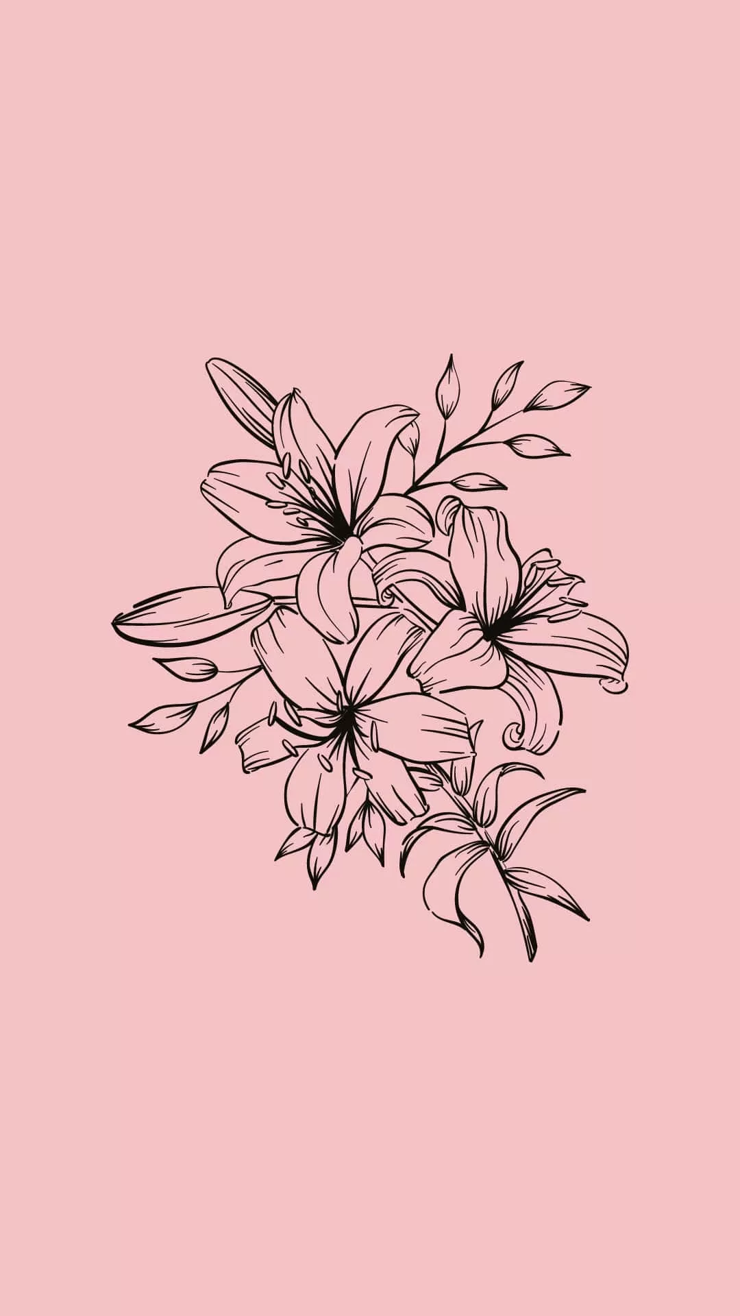 Minimalist Flower Aesthetic Wallpaper