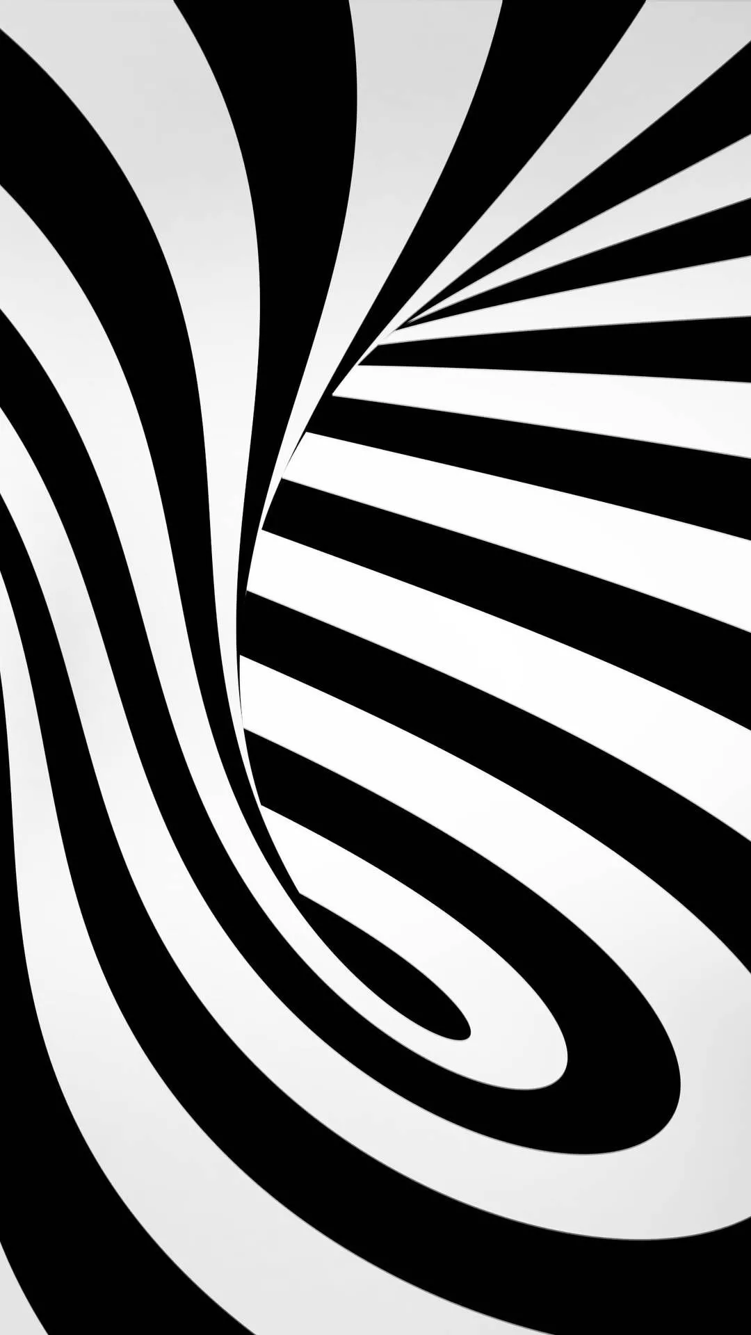 White Swirl Mobile 3D Wallpaper