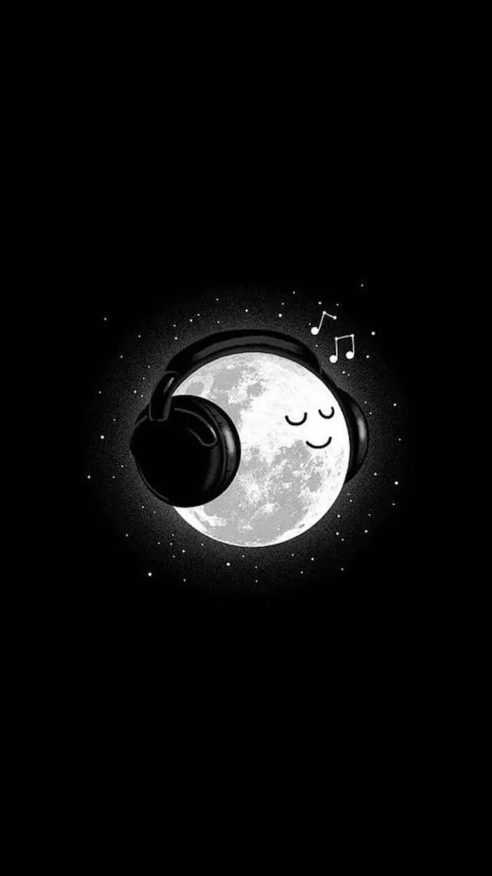 Download free Cute Black And White Moon