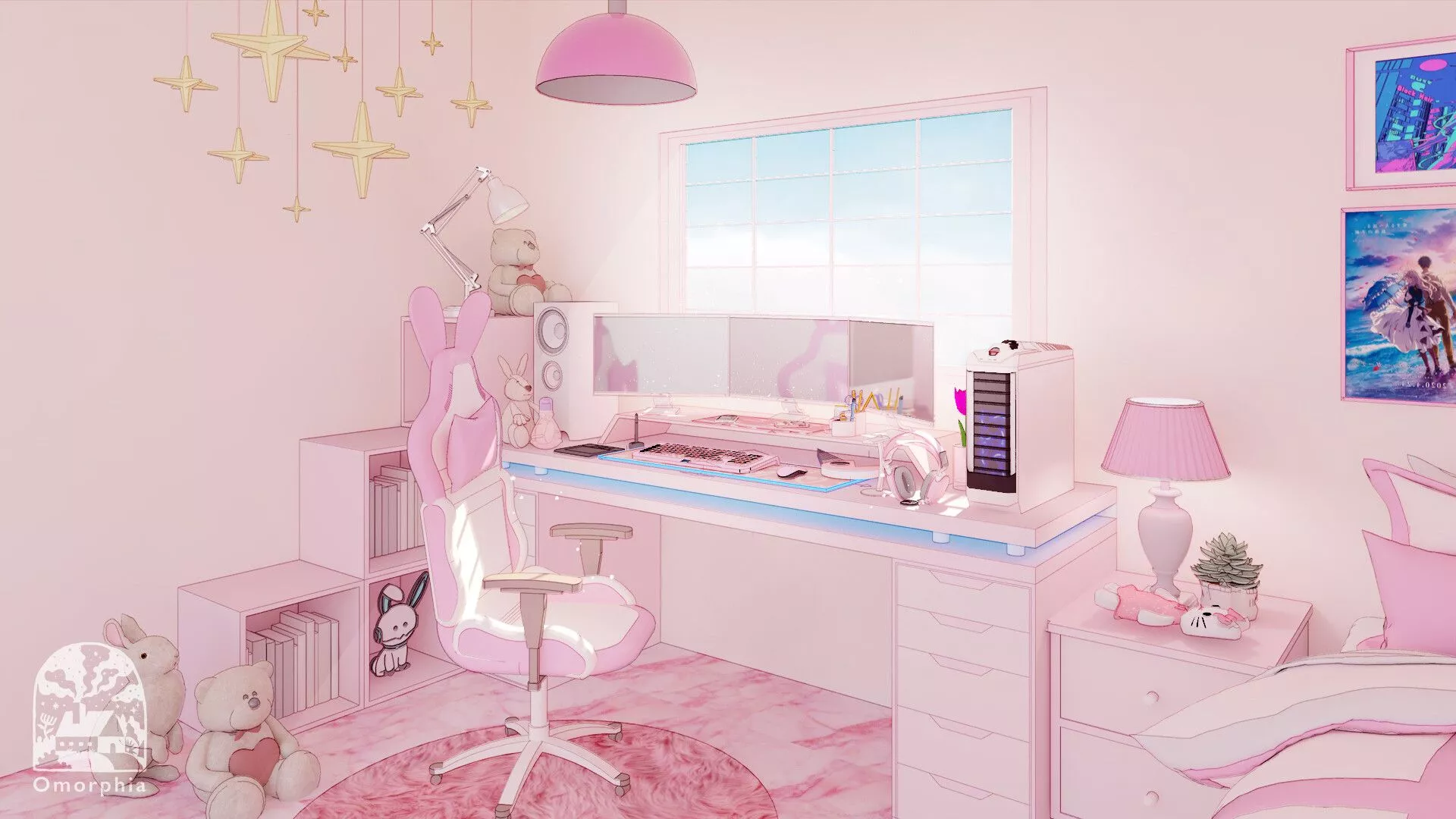 Cute gaming room