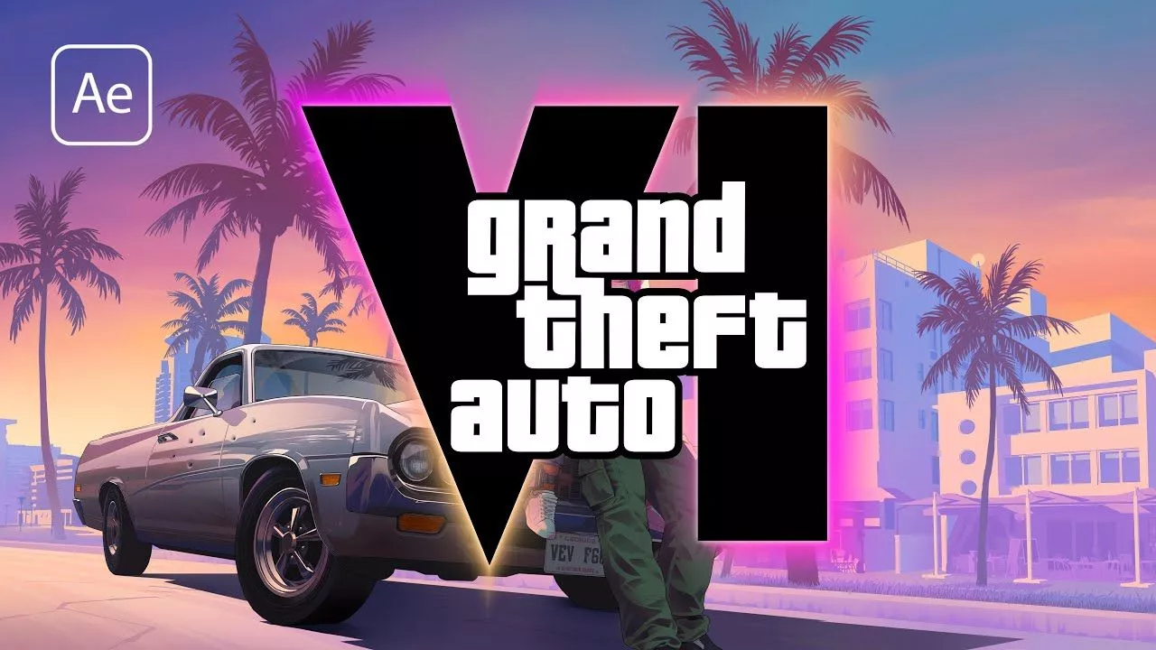 After Effects Tutorial. GTA 6 Logo
