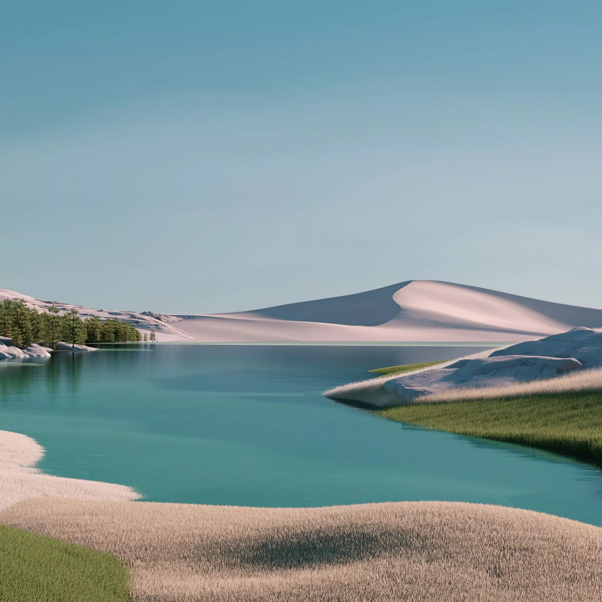 Wallpaper 4K, Desert, Landscape, Windows 11