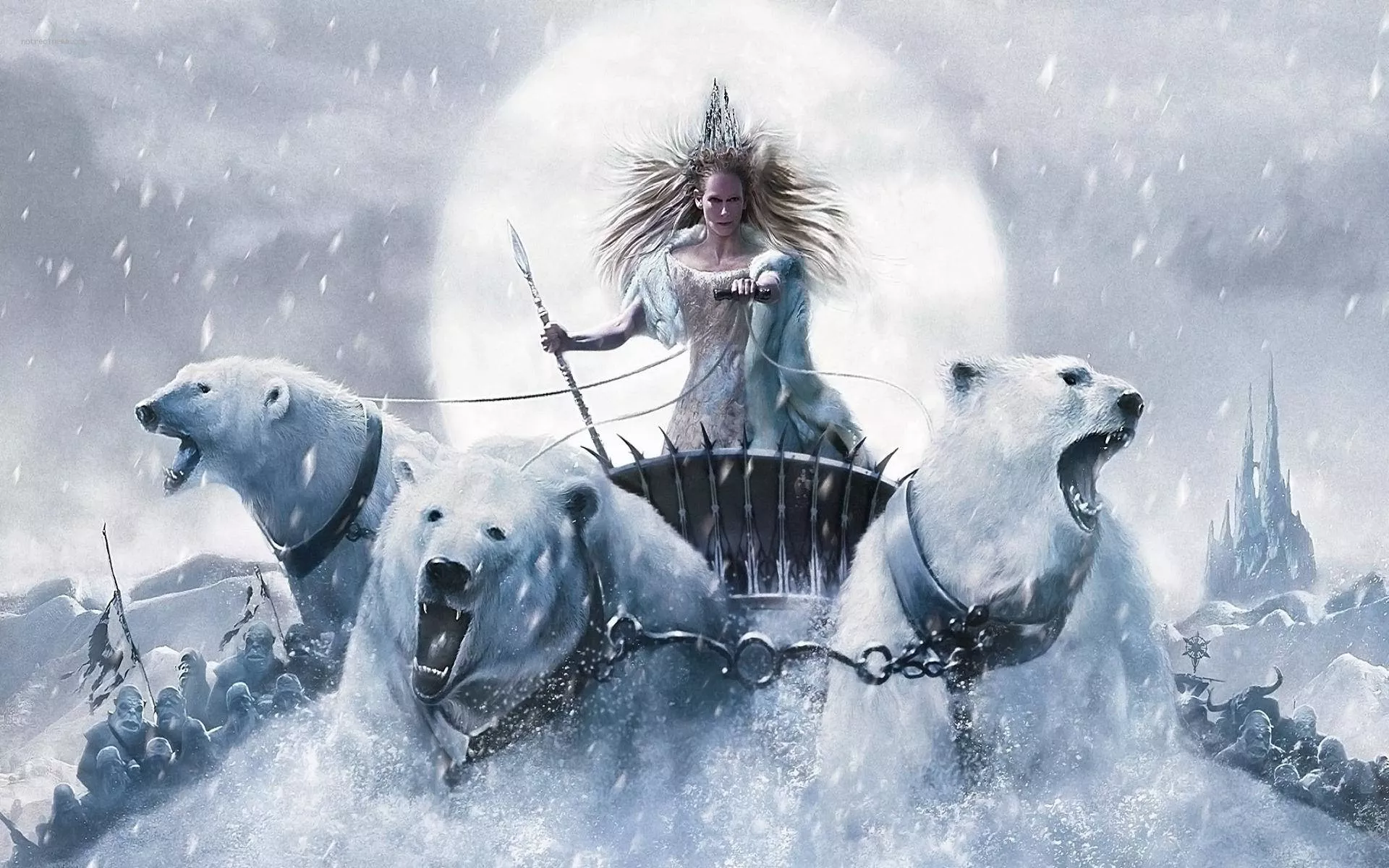 Of Narnia Witch Chariot Wallpaper