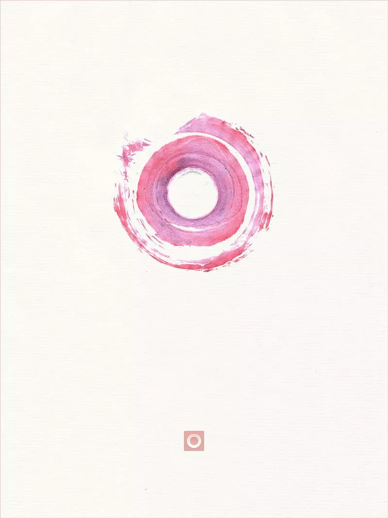 Zen Enso Buddhist Circle Ink painting