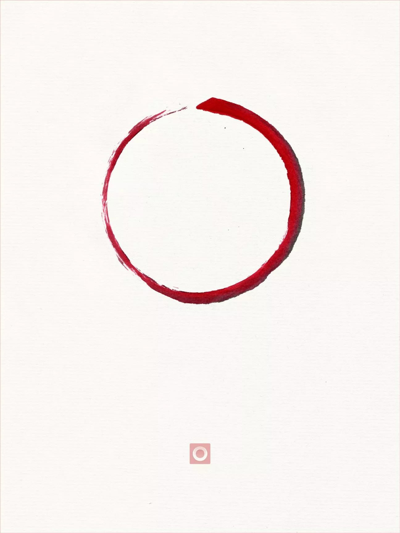Zen Enso Buddhist Circle Ink painting