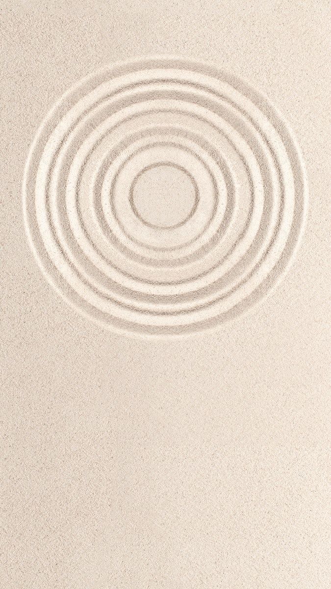 Circle zen sand background