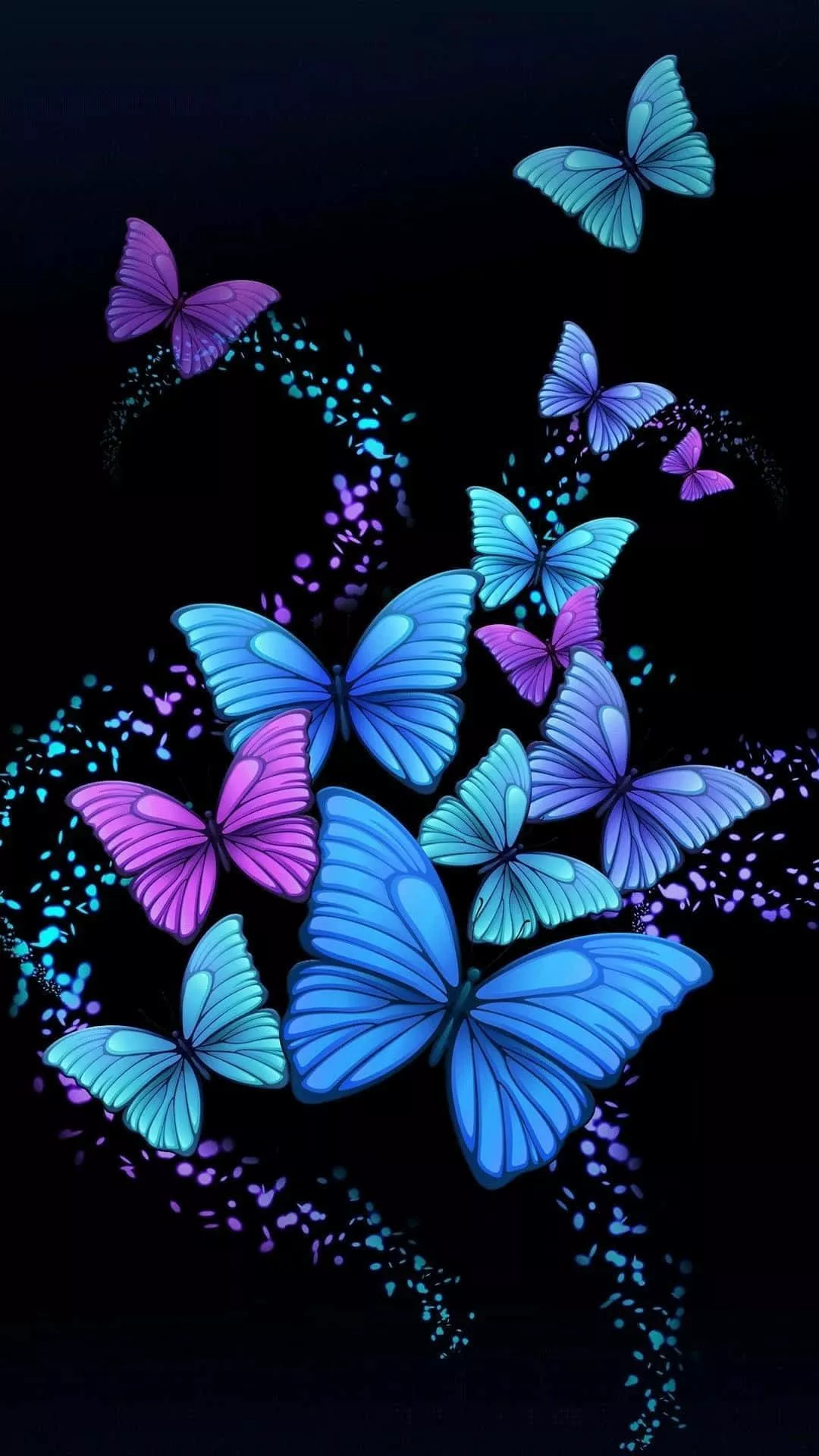 Cute Purple Butterfly Wallpaper